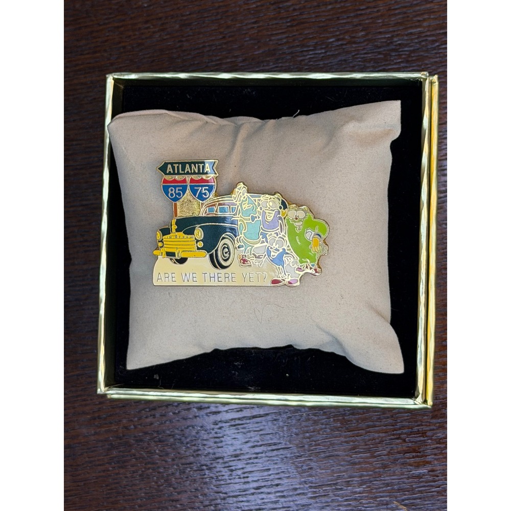 Atlanta Road Trip Enamel Pin Are We There Yet I-85 I-75 Highway Souvenir Collect